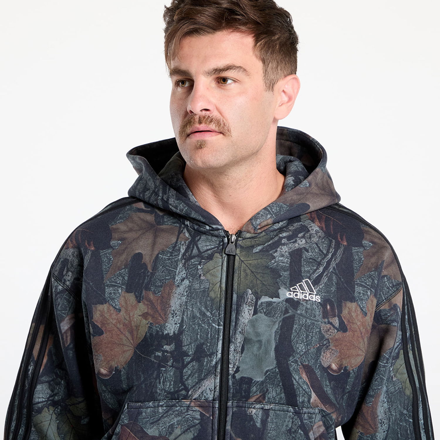 Mikina adidas Originals Camo Hooded Full-Zip Black Čierna | JY2775, 1