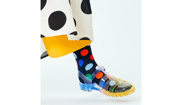Ponožky Happy Socks Big Dot Sock Čierna | BDO01-6550, 3