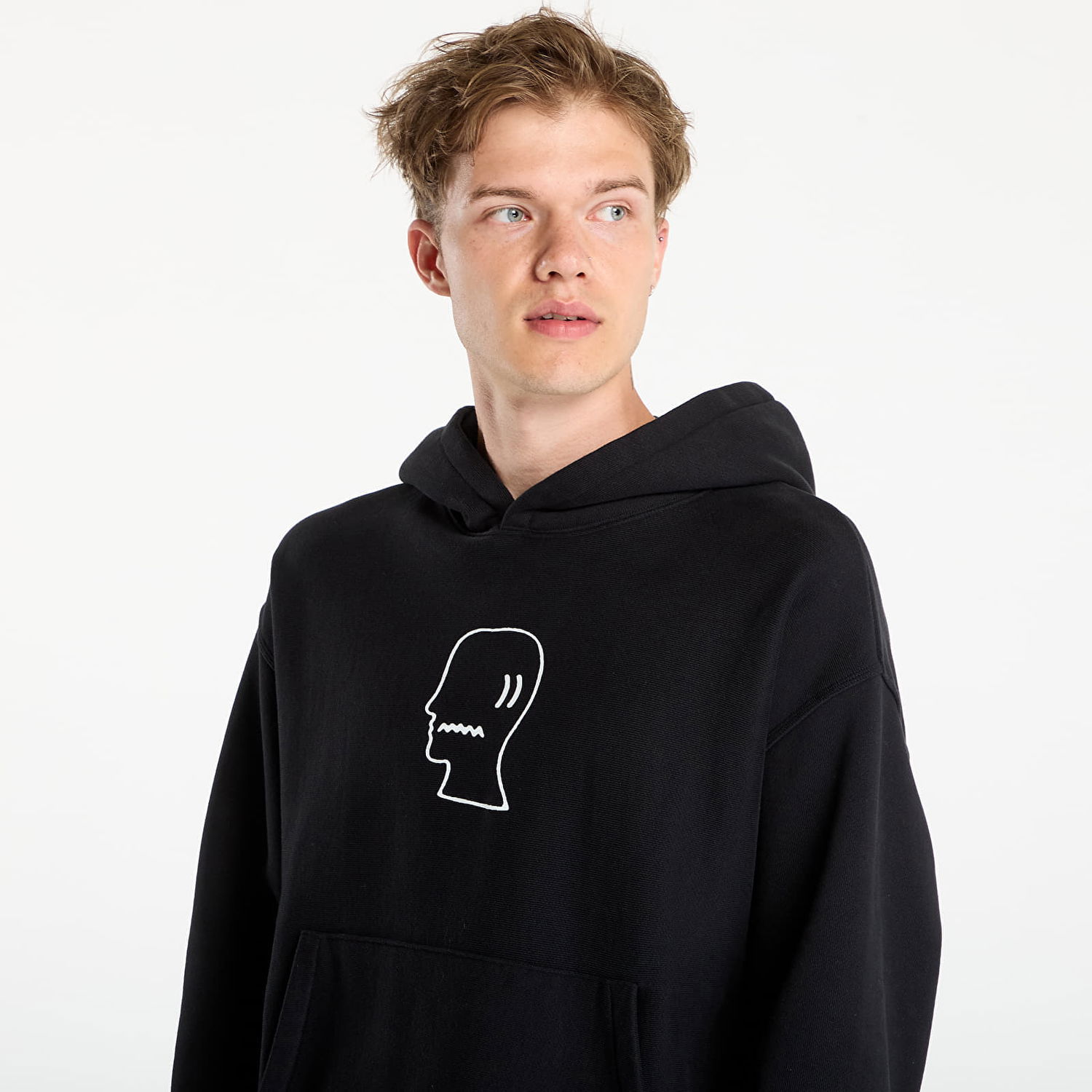 Mikina Brain Dead Logo Head Hoodie Black Čierna | BDF24T09004530BK01, 1