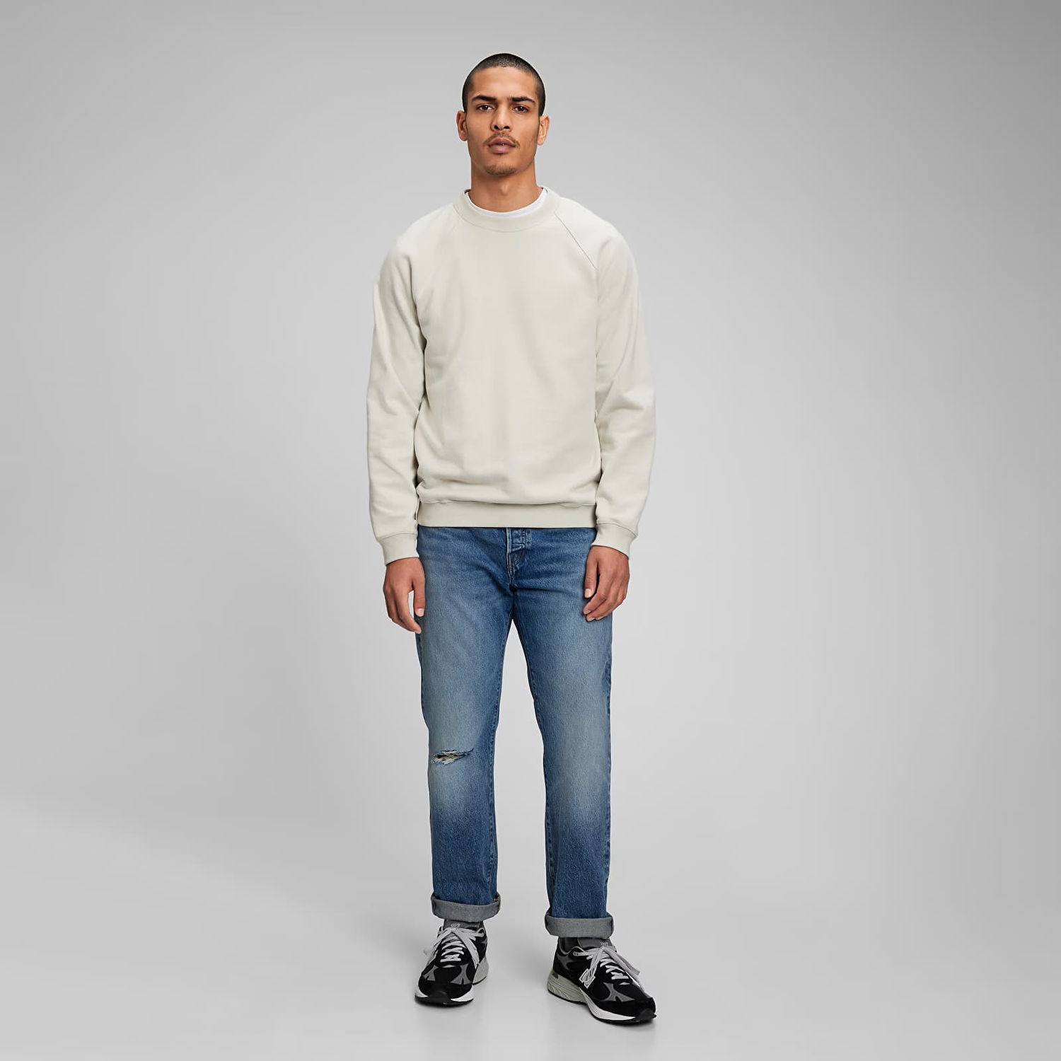 Džínsy GAP Denim Pants Straight Medium Wash Modrá | 819594-00, 0