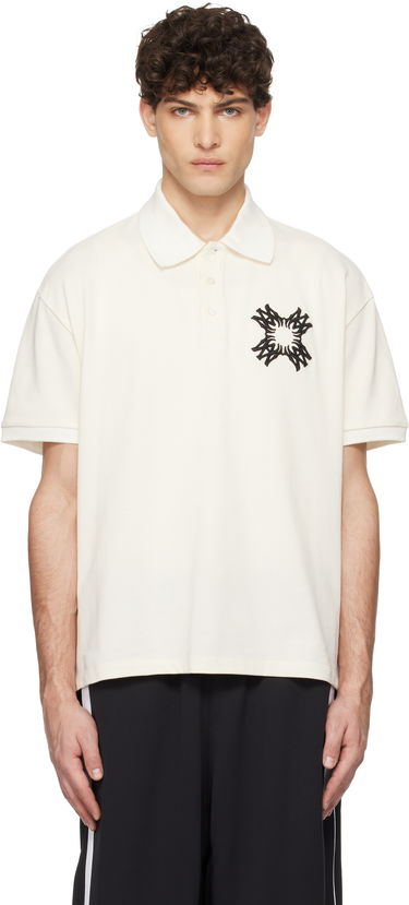 Polo tričko AMIRI AMIRI Embroidered MA Quad Polo Biela | AMJYPO1011, 0