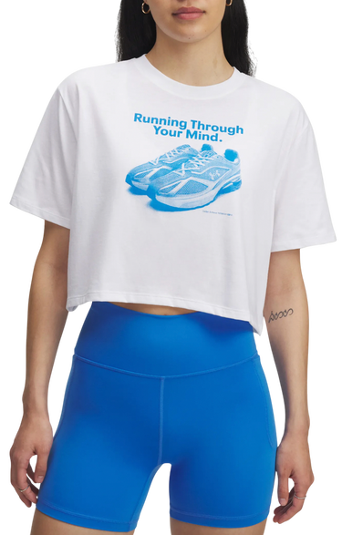 Crop Top Under Armour VarsityOS Short Sleeve Cropped T-Shirt Biela | 6006970-100, 0