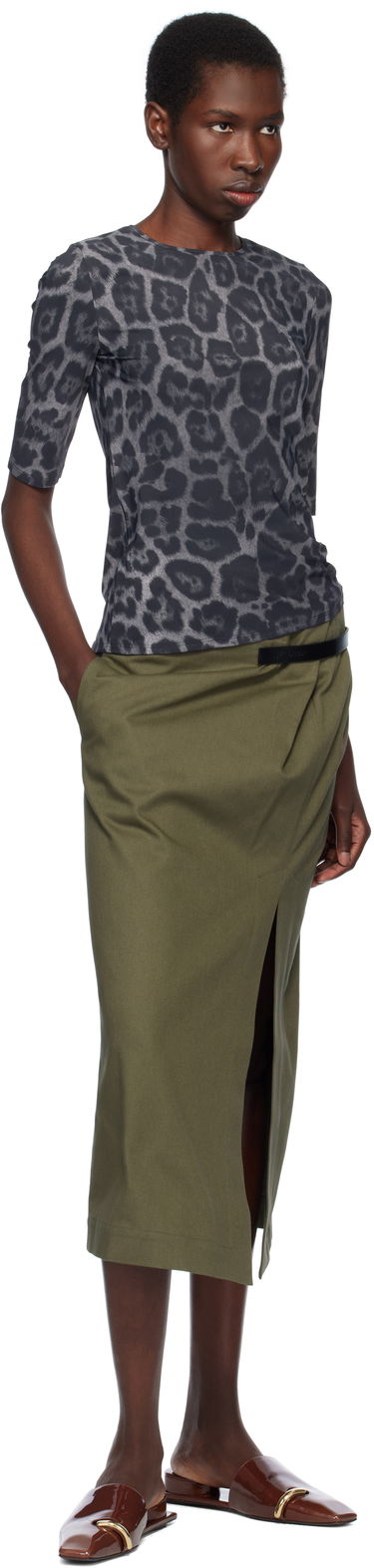 Tričko Stella McCartney Stella McCartney Leopard Print T-Shirt Čierna | 6J04113SQA08, 3