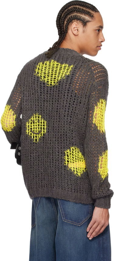 Sveter Acne Studios Acne Studios Embroidered Mohair Sweater Šedá | A60576-, 2