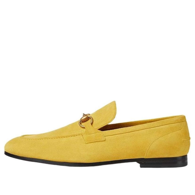 Tenisky a topánky Gucci Gucci Jordaan Suede Loafer Žltá | 406994-CH000-7120