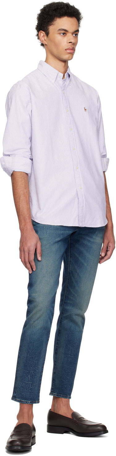 Košeľa Polo by Ralph Lauren Ralph Lauren Classic Fit Striped Oxford Shirt Fialová | 710942746003, 3