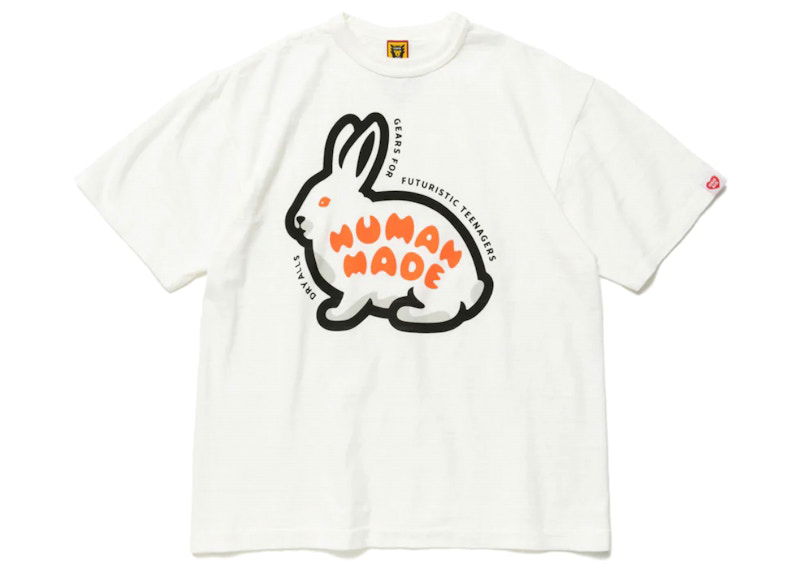 Tričko Human Made Rabbit Graphic T-Shirt Biela | HM24TE014