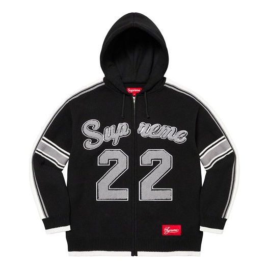 Mikina Supreme Sport Zip Up Hooded Sweater Čierna | SUP-SS22-164