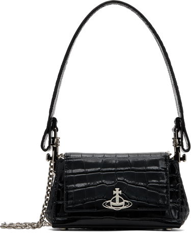 Kabelka Vivienne Westwood Vivienne Westwood Small Hazel Croc Shoulder Bag Čierna | 46030001W-L0098-, 0