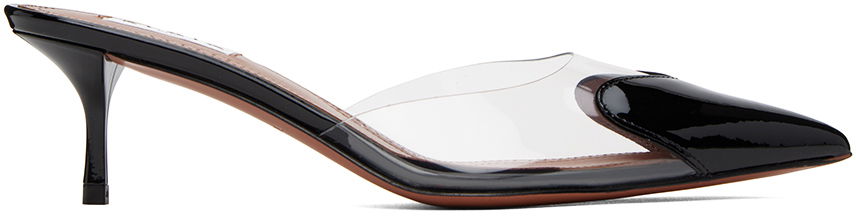 Tenisky a topánky Alaïa Heart Patent Leather and PVC Mules Čierna | AA3M080CK150, 0