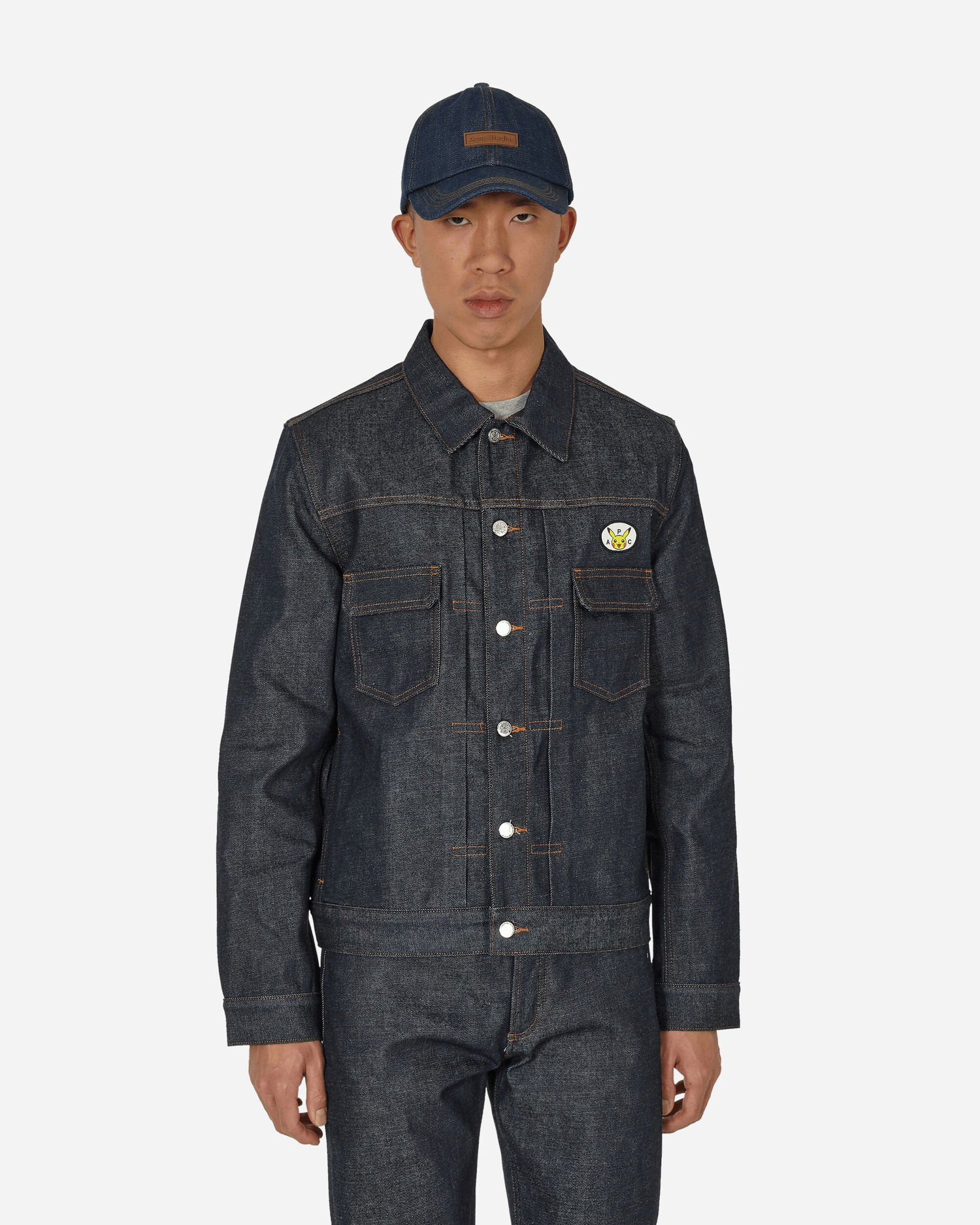 Bunda A.P.C. Pokémon x Denim Jacket Navy | COGZI-M02897 IAI, 1