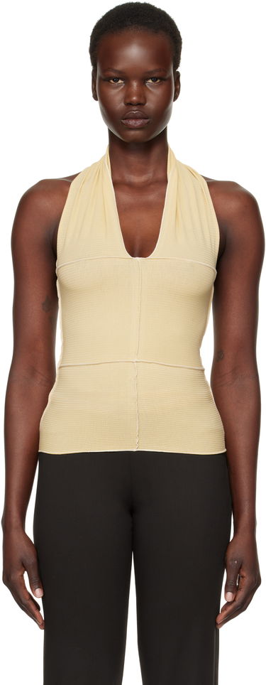Tielko Baserange Halter Neck Top Žltá | TOCH-RB-SP25, 0