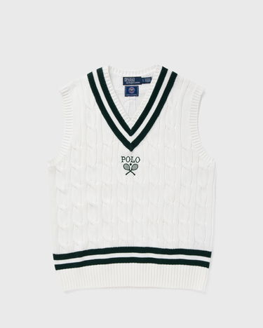 Sveter Polo by Ralph Lauren SLEEVELESS VEST Biela | 710939623001, 0
