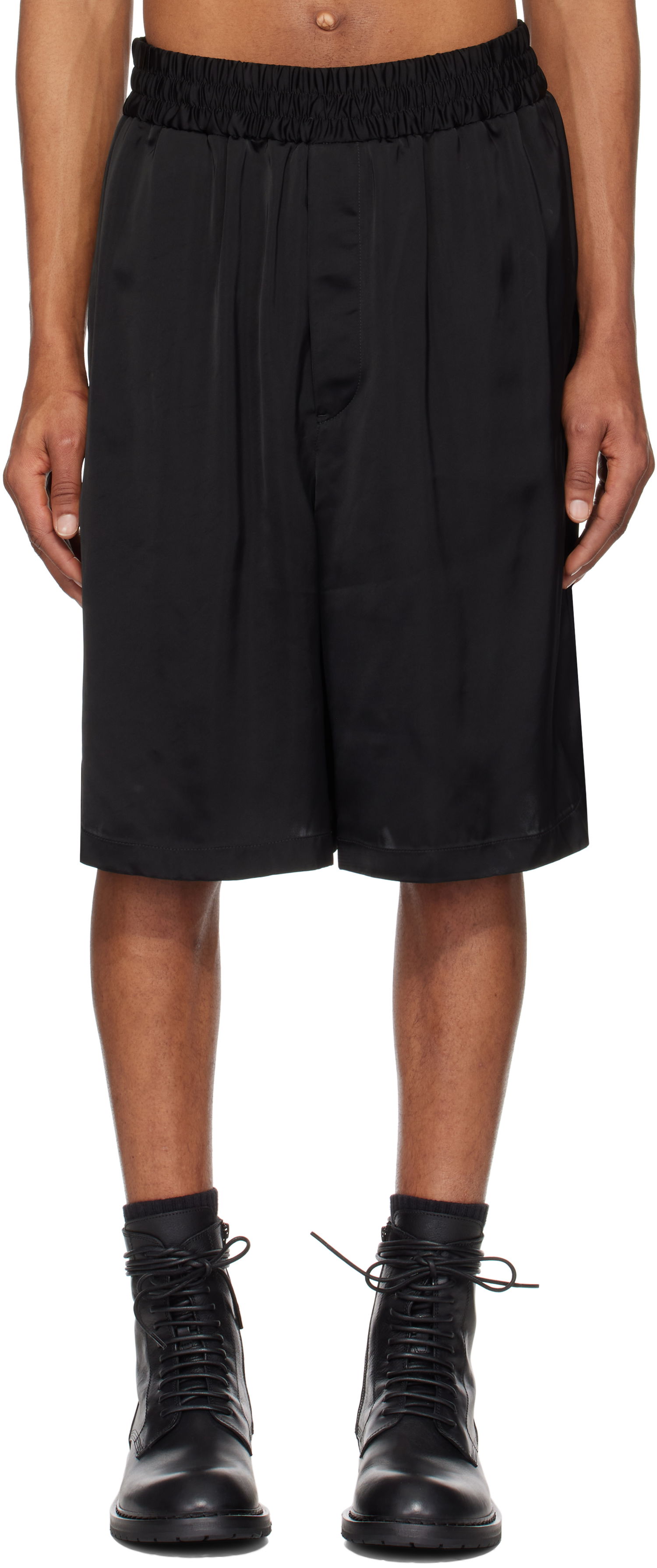 Šortky Jil Sander Jil Sander Fluid Viscose Shorts Čierna | J23KA0108_J65022, 0