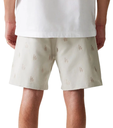 Šortky New Era New Era Los Angeles Dodgers MLB Monogram Shorts Béžová | 60667819-60667819, 1