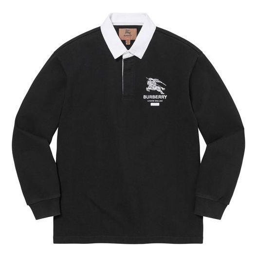 Polo tričko Supreme Supreme x Burberry Rugby Polo Čierna | SUP-SS22-130, 0