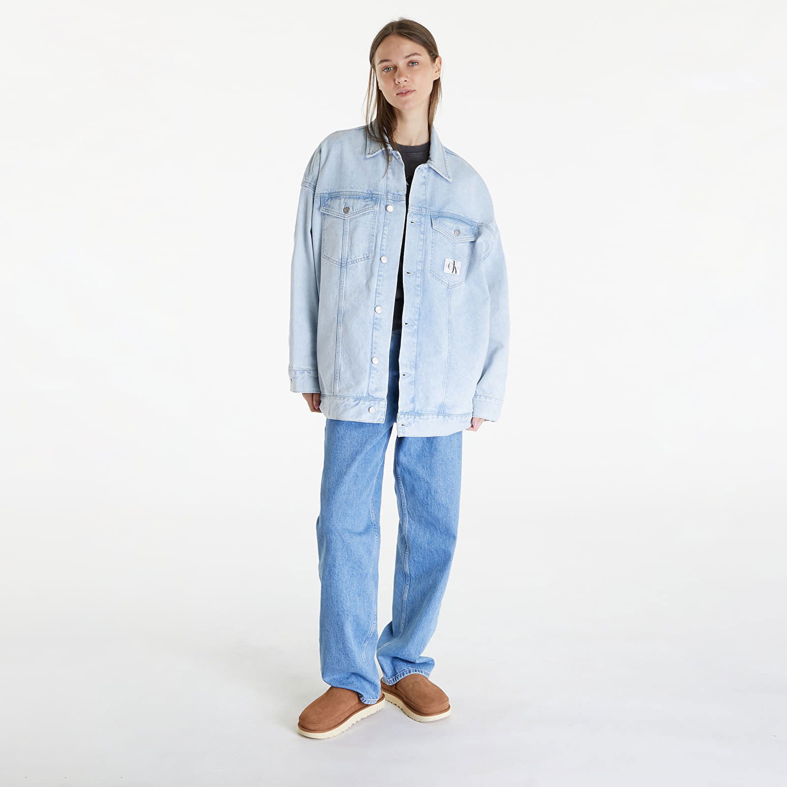 Extreme Oversize Jeans Jacket Denim Light