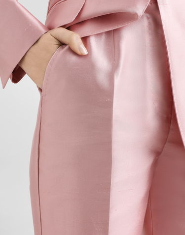 Nohavice Dolce & Gabbana Dolce & Gabbana Shantung Silk Trousers Ružová | FTAM2TFU1JKF1452, 3