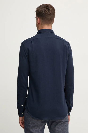 Košeľa Polo by Ralph Lauren Slim Fit Cotton Shirt with Classic Collar Navy | 710958122, 3