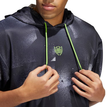 Mikina adidas Originals Short Sleeve Graphic Hoodie Čierna | hb5427, 1