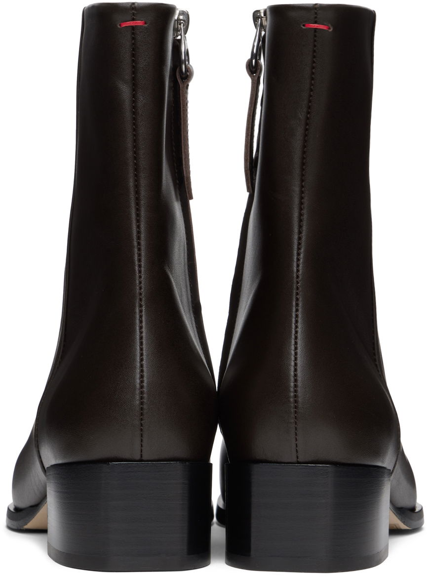 Oblečenie Aeyde Aeyde Lee Leather Boots Hnedá | A11-AB-NVAS40CH-0221-953-001, 1