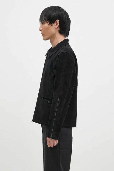 Bunda Filling Pieces Leather Jacket Suede Čierna | 75922791861, 1