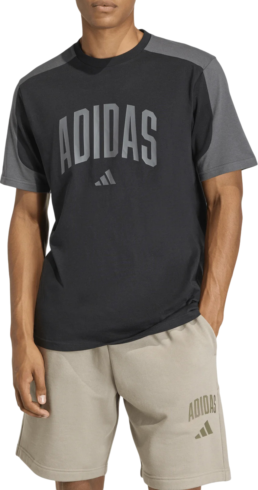 Tričko adidas Originals Two-Tone Short Sleeve Collegiate T-Shirt Šedá | kd0068, 1