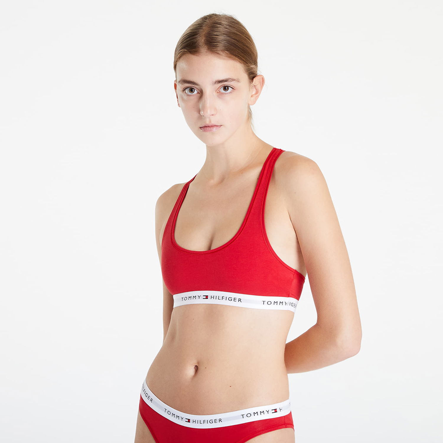 Podprsenka Tommy Hilfiger Icon 2.0 Unlined Bralette Červená | UW0UW03820 XLG, 0