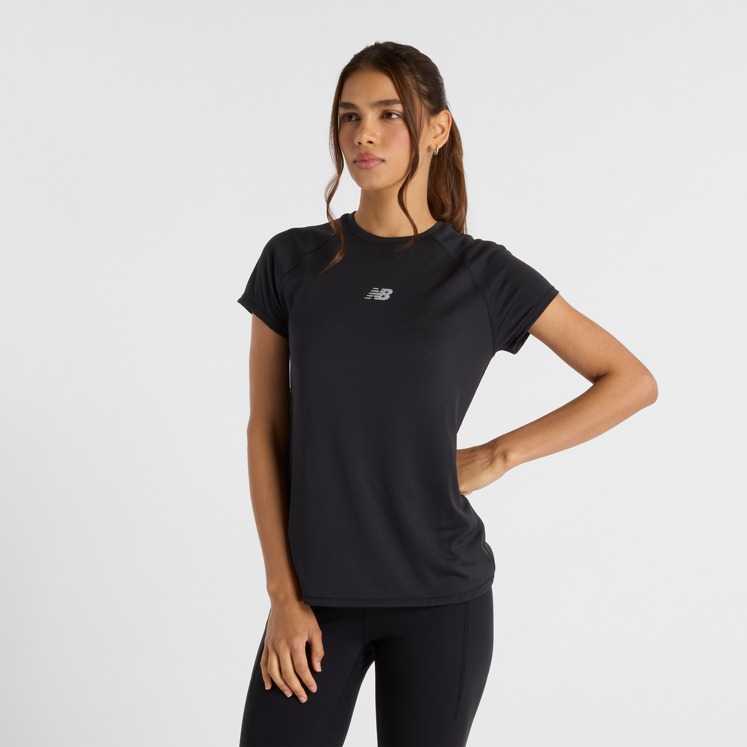 Tričko New Balance Women's Training T-Shirt Čierna | NBWT51223BK, 0