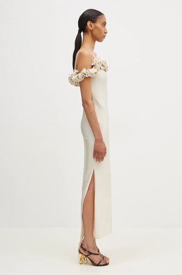 Šaty Coperni Maxi Ruffle Dress Béžová | COPR113545, 3