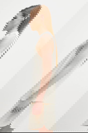 Tielko Wales Bonner Wales Bonner Perforated Knit Groove Tank Top Biela | MS25JE10.CO04.100, 1