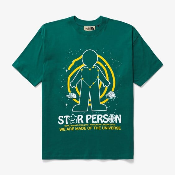 Tričko The North Face x Online Ceramics Tee Zelené | NF0A84RTI0X, 0