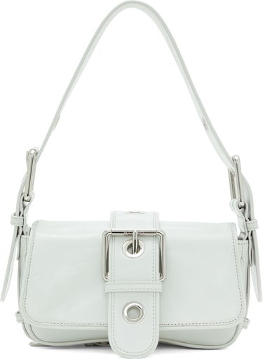 Taška cez rameno BY FAR BY FAR Eloise Creased Leather Shoulder Bag Biela | MWBSB015CL034WH025PL, 0