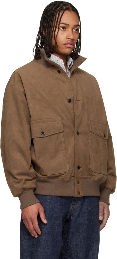 Bomber bunda NANAMICA Insulation Crew Faux-Suede Jacket Hnedá | S25FA052U, 1
