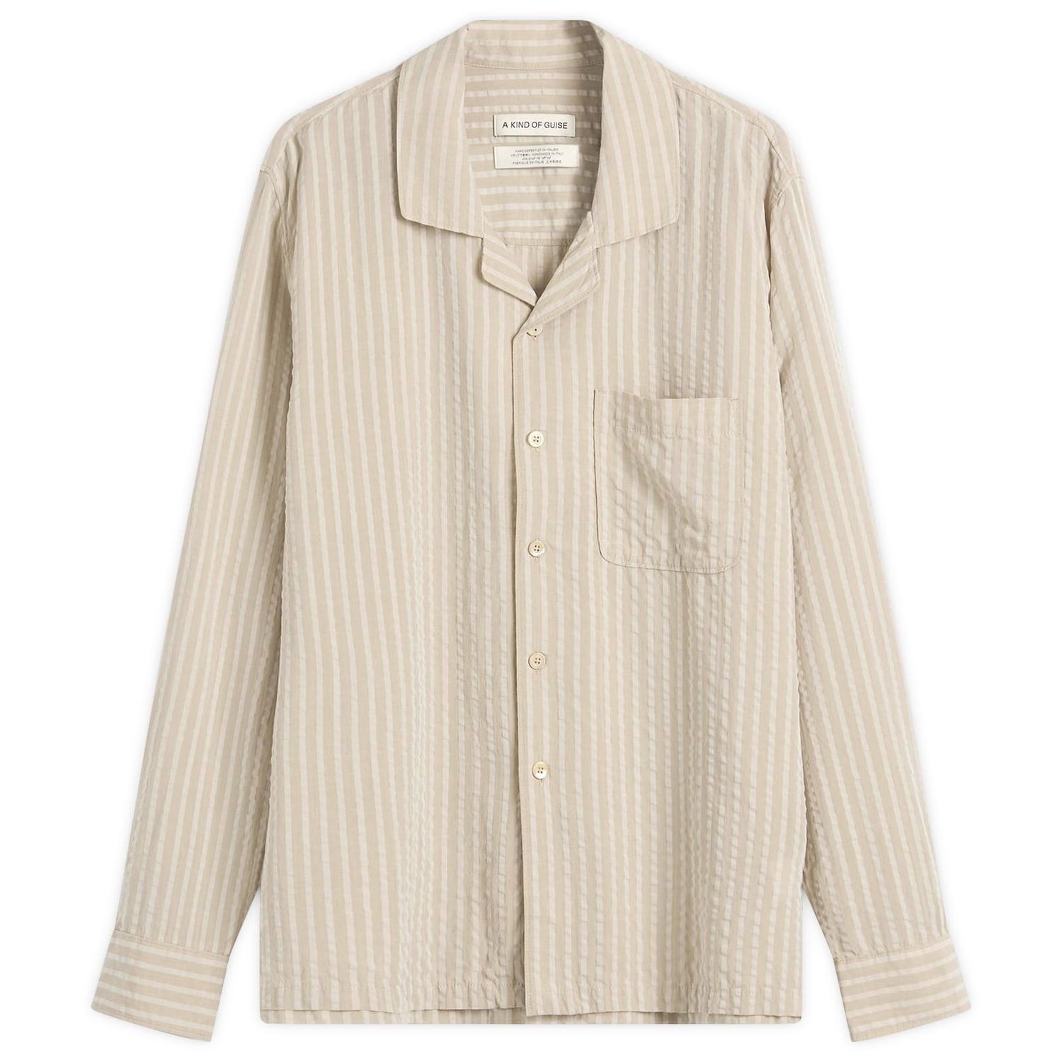 Košeľa A Kind of Guise A Kind of Guise Scopello Striped Shirt, Large Béžová | 140-13615-611, 1