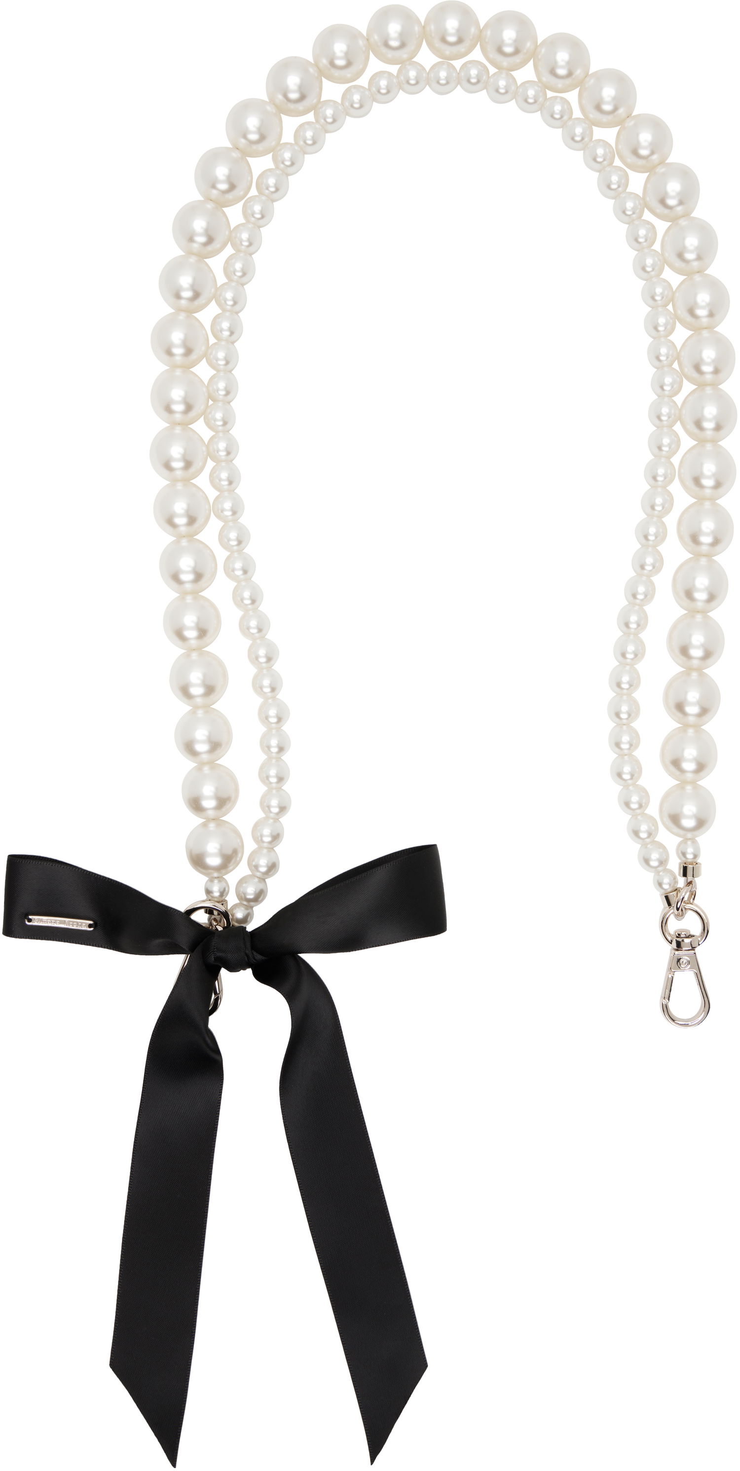 Kľúčenka Simone Rocha Simone Rocha Pearl Bow Bag Strap Čierna | STRAP2R 0904, 0