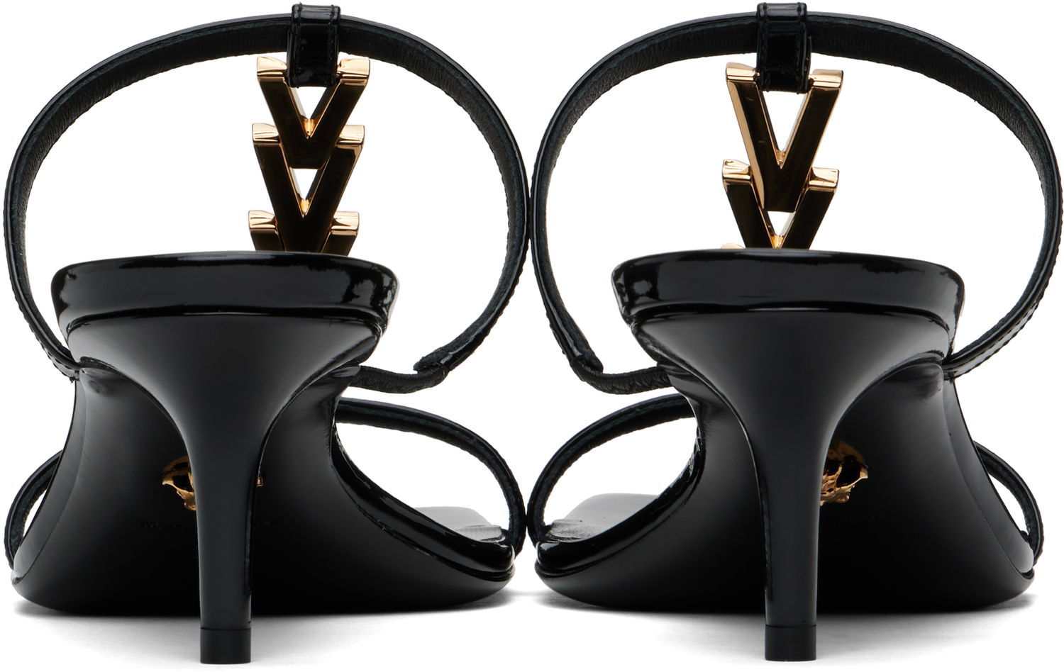Doplnky Versace Versace Patent Heeled Sandals Čierna | 1018735_D2VE_1B00V, 1