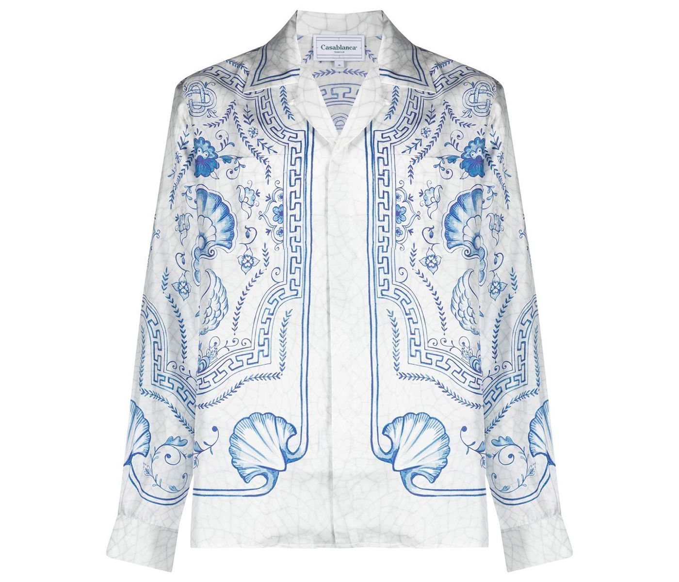 Košeľa Casablanca Graphic Print Silk Shirt Biela | MF22SH00602, 0