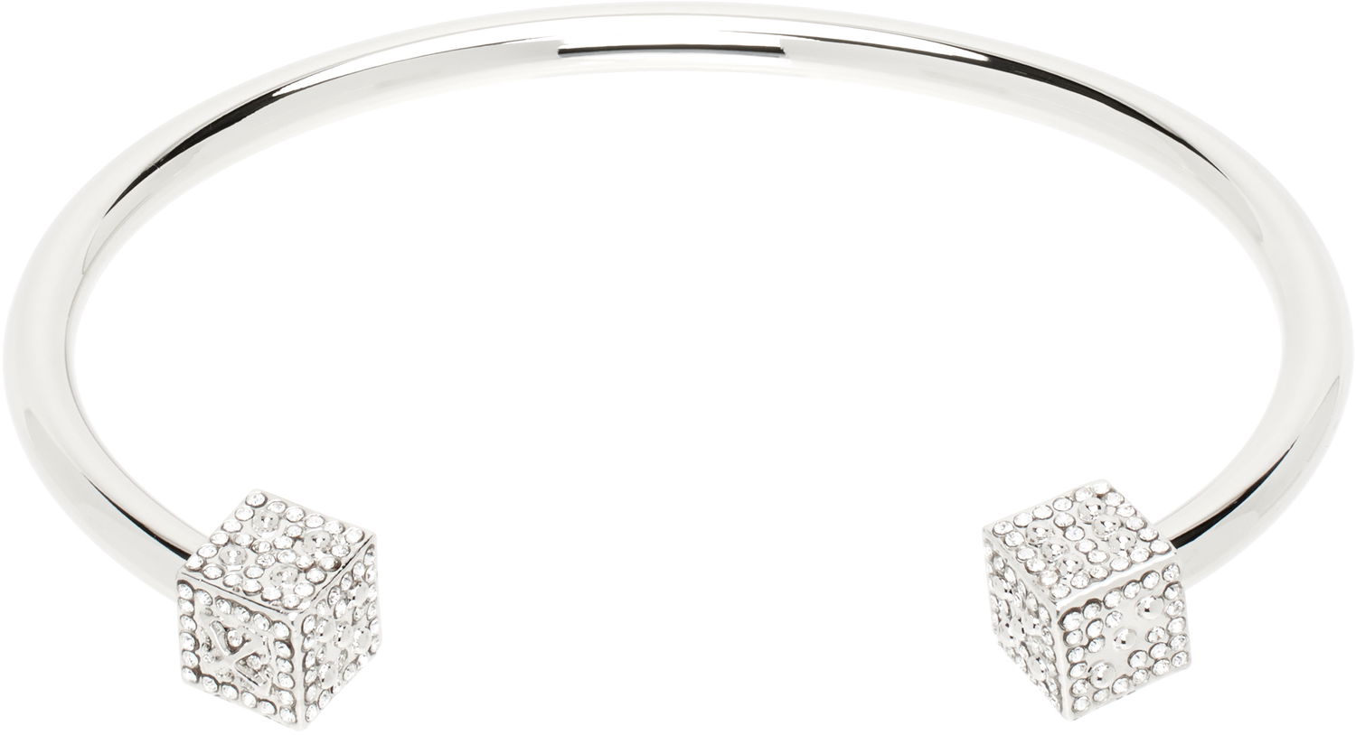 Náramok Off-White Off-White Mini Dice Cuff Bracelet Metalická | OMOA10GS25MET0017200, 0