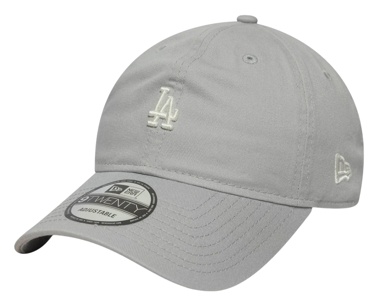 Šiltovka New Era New Era MLB Los Angeles Dodgers Mini Logo Washed 9Twenty Adjustable Cap Šedá | 60667600-60667600, 0