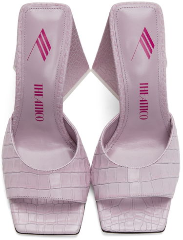 Starostlivosť o obuv The Attico Attico Devon Heeled Mules Fialová | 221WS000 EL002, 4