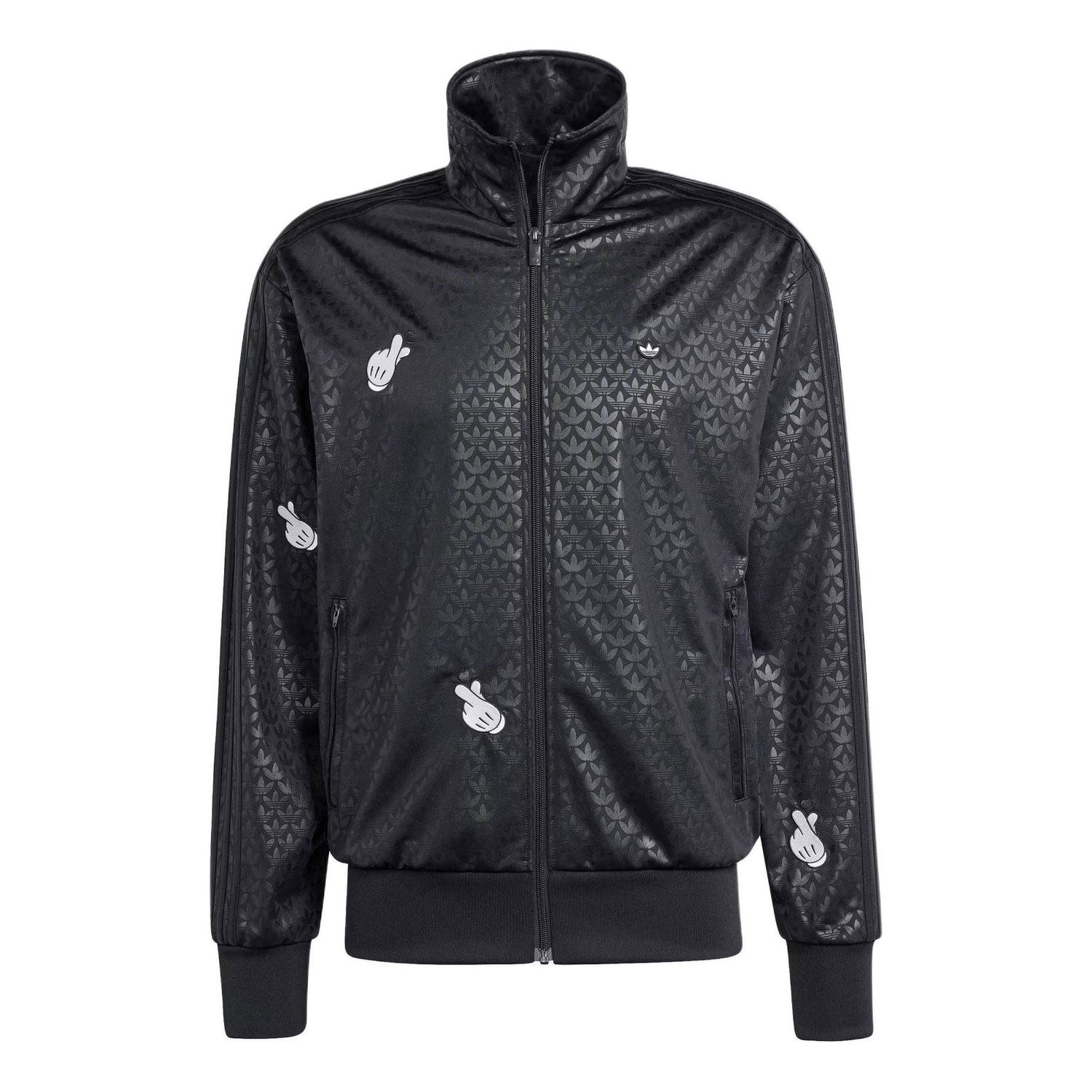 Bomber bunda adidas Originals Mickey Mouse Monogram Embroidered Track Jacket Čierna | IY2264, 0