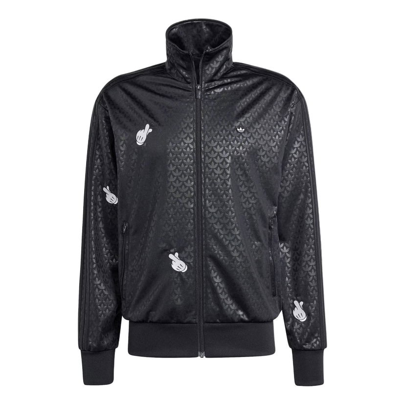 Bomber bunda adidas Originals Mickey Mouse Monogram Embroidered Track Jacket Čierna | IY2264