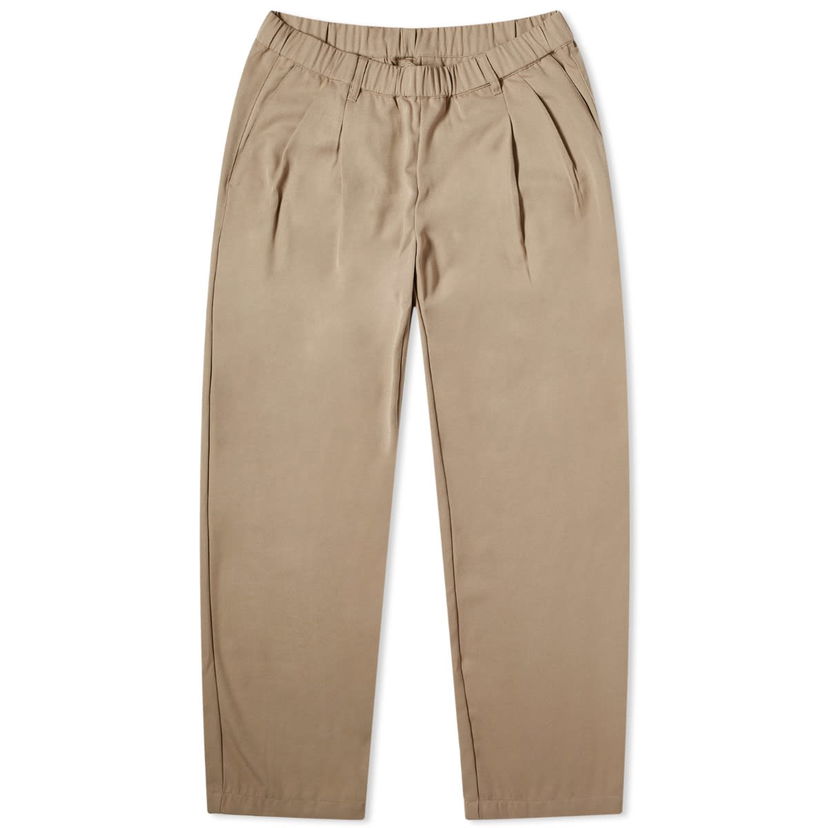 Nohavice Dime Pleated Twill Trousers Hnedá | DIMESP2435TAN