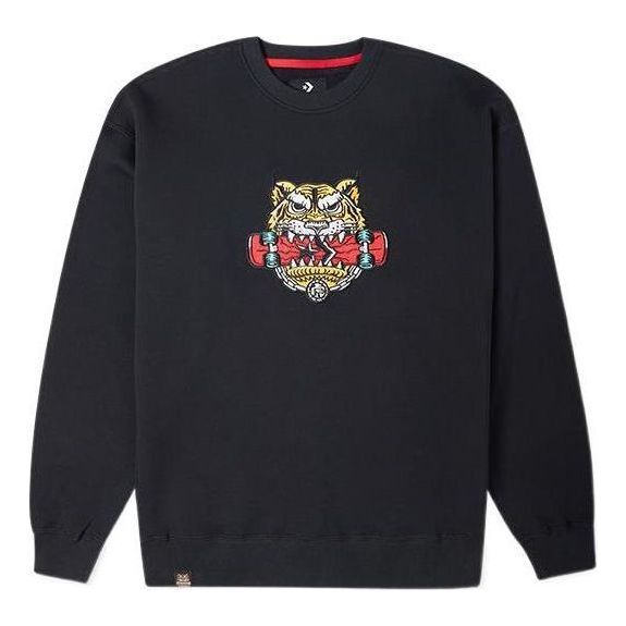 Mikina Converse Tiger Pattern Sweatshirt Čierna | 10024319-A02, 0