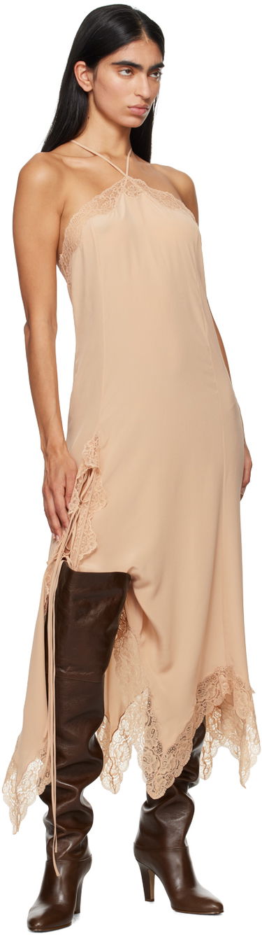 Ponožky CHLOÉ Chloé Eve Thigh-High Leather Boots Hnedá | CHC24W03POO, 4