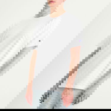 Tričko Champion Reverse Weave Loose Fit T-Shirt, Size Large Biela | 220761-WW001, 2