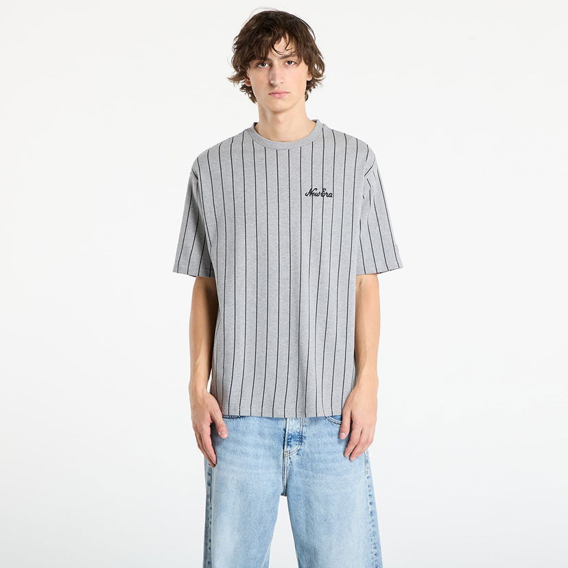 Tričko New Era New Era Pinstripe T-Shirt Šedá | 60684388
