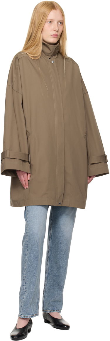 Trenčkot TOTEME TOTEME Oversized Trench Coat Hnedá | 253-WRO0220-FB0490, 3