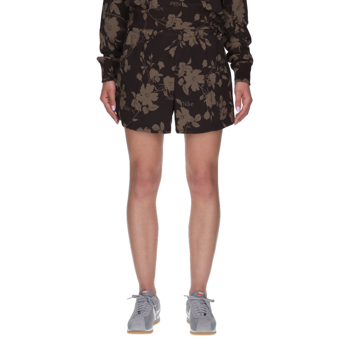 Šortky Nike Sportswear Floral-Print Shorts Hnedá | HQ5704-220, 0